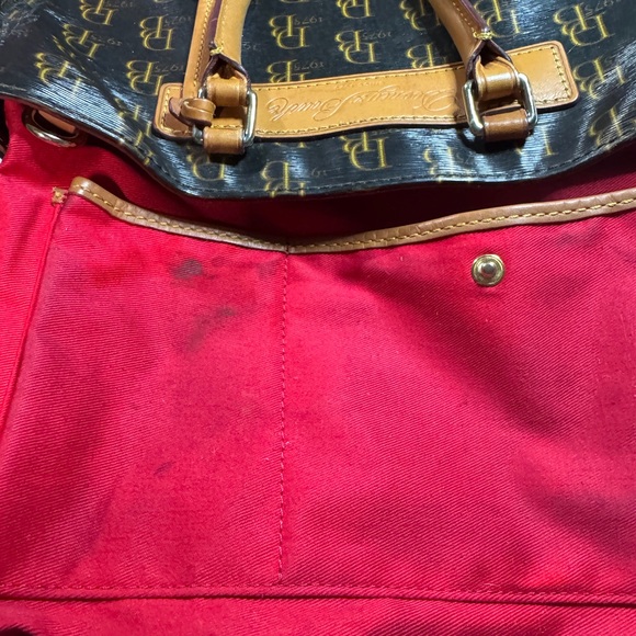 Dooney & Bourke Black and Tan Logo Tote Janine Florentino - Picture 4 of 11